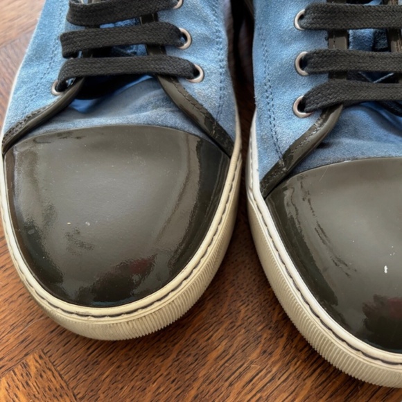 LANVIN SNEAKERS MEN'S DBB1 MENS SNEAKERS RUNNING SHOES SIZE 9 CAPTOE - Picture 10 of 13